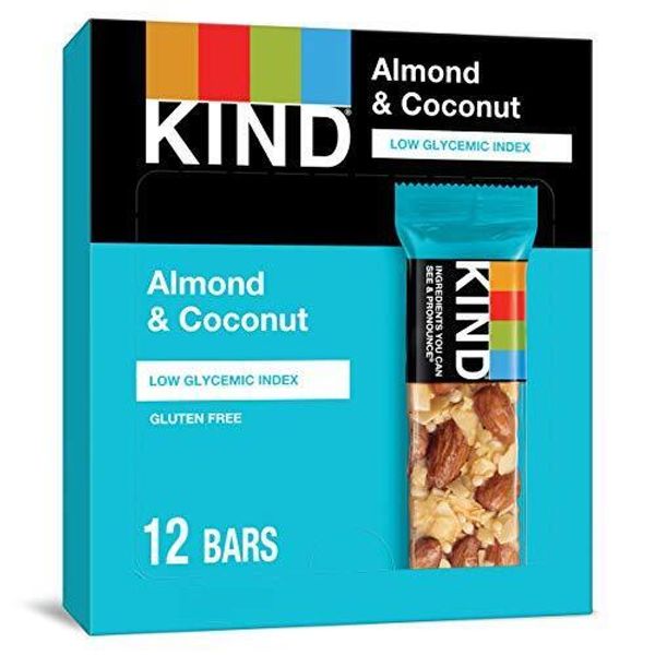 KIND Bars Almond & Coconut Healthy Snacks Gluten Free 12 Count