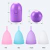 PATILWON Menstrual Cups 2 Pack Period Cup, with Micro-wave Oven Box Holder