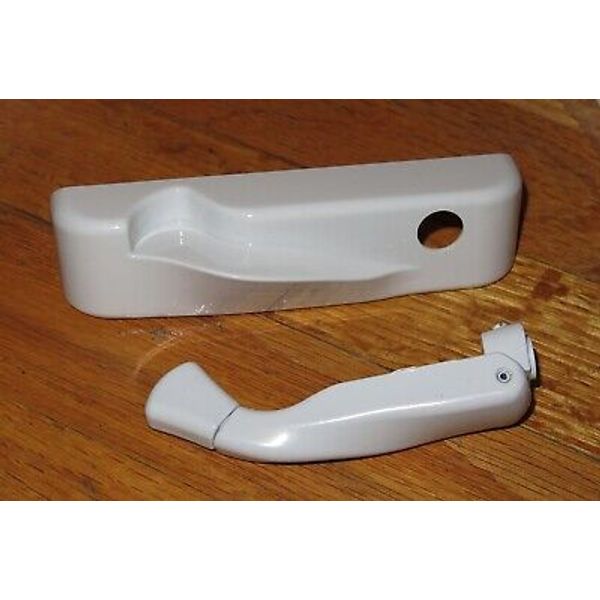 Truth Hardware 93198 White Left-Hand LH Folding Window Crank Handle & Cover