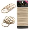 Dofash 30pcs Hyper Elastic Hair Ties Ponytail Holders Black 4mm x 5.5''(Blonde)