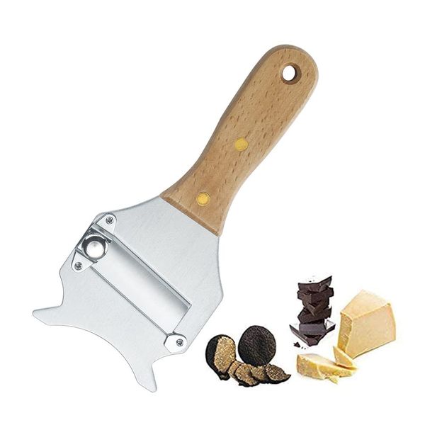 Right Angle Truffle Slicer Cheese Slicer Ruffles Slicer Stainless Steel Cheese Slicer Grater Handy Slicer Wavy Razor Blade Chocolate Cheese