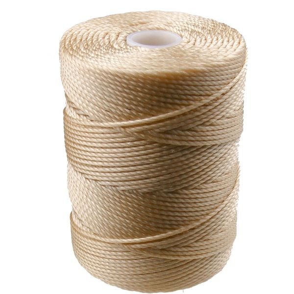 C-LON Bead Cord, Wheat - 0.5mm, 92 Yard Spool