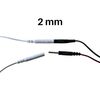 2 Electrode Connecting Cables for TENS & EMS Units - CE Certified axion
