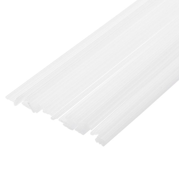 sourcing map 20pcs 8 Inch Plastic Welding Rods PP Welding Strips for Plastic Welder White