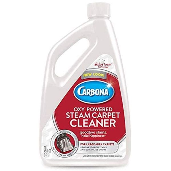 Carbona® Oxy-Powered Steam Carpet Cleaner | Professional Strength Deep Clean Solution | Stain & Odor Fighting Solution | 48 Fl Oz