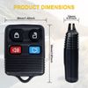 2pcs Keyless Entry Remote Control Car Key Fob Clicker Transmitter Replacement US