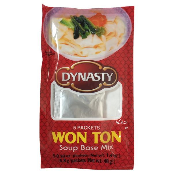 Won Ton Soup Base Mix 5 Individual Packets per Pack (6 Pack)