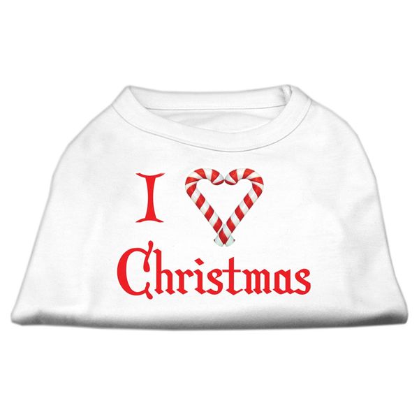 I Heart Christmas Screen Print Shirt White Med (12)