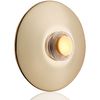 Newhouse Hardware BR5WL Lighted Doorbell Button, 1-Pack, Brass