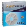 MEDca Weekly Pill Organizer Clear 7-Sided Pill Reminder, Round Shaped