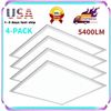 4 Pcs 2x2FT LED Flat Panel Light 45W 5000K Daylight Troffer Drop Ceiling Light