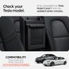 Spigen TO221 ACP04509 Tesla Armrest Model 3/Y Compatible Storage Box Console Box Mounted, Multifunction (Black)
