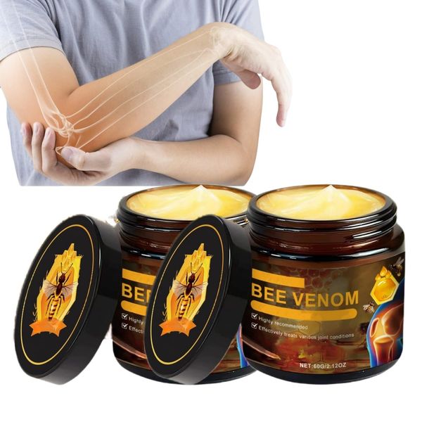 2PCS Bee Venom Treatment Cream,Bee Venom Joi/nts Relief C/ream,Bee Veno/m Relief Cream,Be/e Venom Cr/eam for Jo/ints,B/ee Ven/om Repair Cre/am,Effective J/oint Support Crea/m