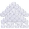 50 PCS 5 ML Empty Cosmetic Jars Travel Sample Pots Clear Round with Lids for Women Creams Sample Make-up Storage