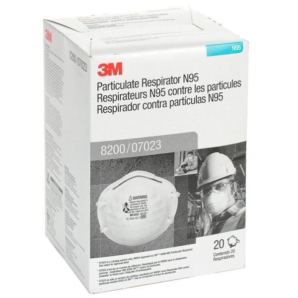 NEW 3M 8200 N95 Disposable Particulate Respirator Protection Mask NIOSH Approved