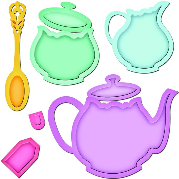 Spellbinders Xs Tea Service, Gold