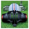360-Degree Golf Ball Marker Alignment Tool - Triple Line Stencil Black