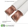 conecto Speaker Cable, CCA Speaker Cable, 2 x 0.75 mm², Colour: White, 50 m