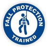 Fall Protection Trained Hard Hat Sticker / Helmet Decal Label Lunch Tool Box