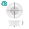 200 Count Disposable 5 ounce White Plastic Dessert Bowls