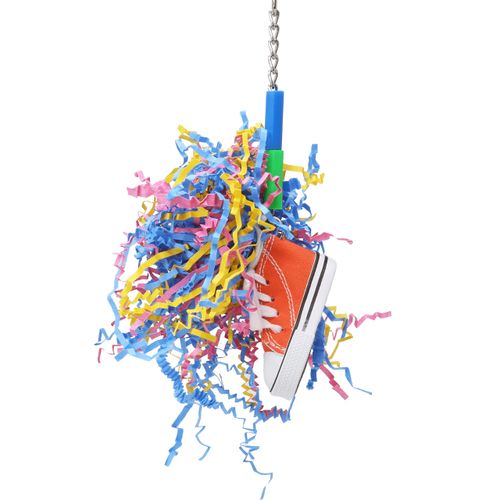 Bonka Bird Toys 1717 Shoo Shred Bird Toy Parrot Craft cage Cages Cockatiels Budgies parrotlets. Quality Product Hand Made in The USA.