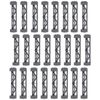 INIBUD 24pcs Classic Block Parts Compatible Foundation Plate Roof Triangular Pillar