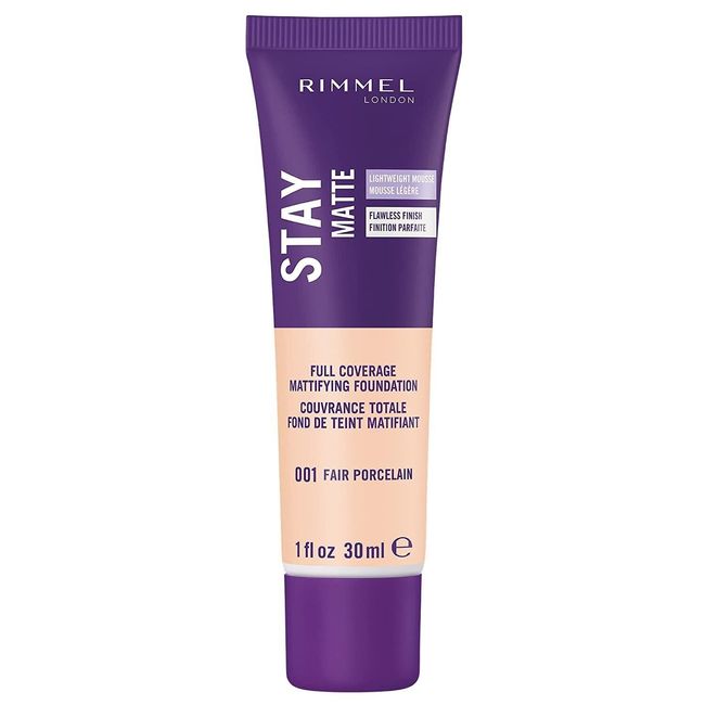 Rimmel Stay Matte Foundation, Fair Porcelain, 1 Fluid Ounce