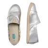 Paez Girls' Original Gum Combi Glitter Espadrilles, Silver 010