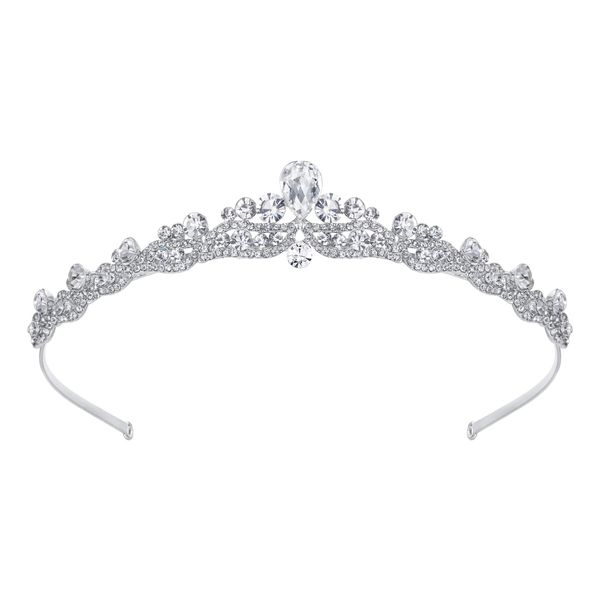 Ever Faith Silver-Tone Austrian Crystal Wedding Hair Tiara Headband