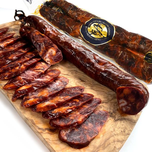 Gourmet Sommelier, Chorizo, Salami, Iberico Pig, Bellota, 12 Months Aged, Salta Casalva (1 Bottle)