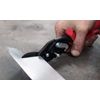 MIDWEST Blackout Series Aviation Snip - Left Cut Offset Tinner Shears, Made in the USA - MWT-6510LO