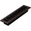 2x12 Inche Rubbed Bronze Finish Scroll Floor Register