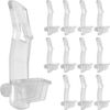 Shelf Support Peg 20PCS Clear Plastic Locking Shelf Support Pin Clips Cabine
