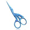 Wishbeauty Multi-Colour Rainbow Embroidery Scissors - 3.5"/9cm - Sharp Point (Blue)