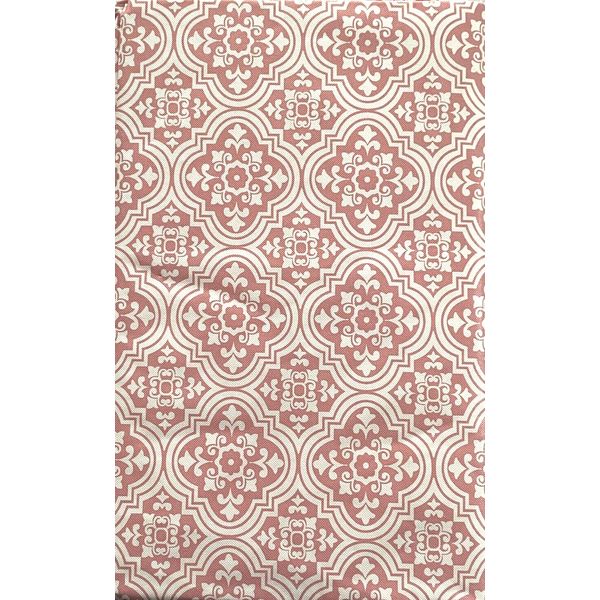 Outdoor Umbrella Tablecloth Hole w/Zipper 60x84 Vinyl Patio Party Pink NEW