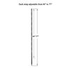 Perfect Curve CapRack18 Over-The-Door Cap Organizer, Two Straps, Holds Up To 18 Caps, Black