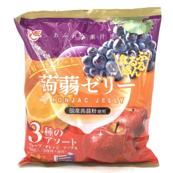 Ace Bakery KonjacFruit Juice Jelly -Grape,Orange,