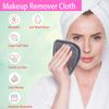BloomSesame Makeup Remover Cloths for Face, Eye, Lips - Reusable Makeup Remover Pads Soft Microfiber Facial Cleansing Cloths 5 x 5inch 12 Pack (Gray)