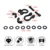 Front D-Ring Shackle Towing Tow Hook Bracket for Ford F150 Chevy Silverado Ram