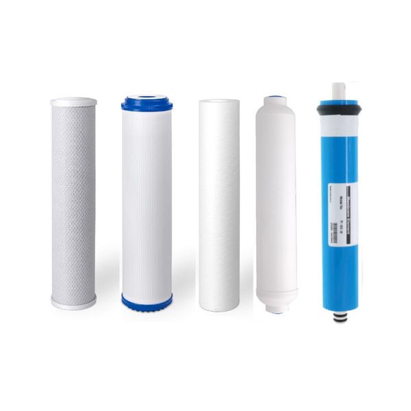 2 Year Supply: Replacement Reverse Osmosis Water Filters + RO Membrane
