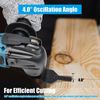 Cordless Oscillating MultiTool 4.0° Oscillation Angle W Blade Paper 21V Battery