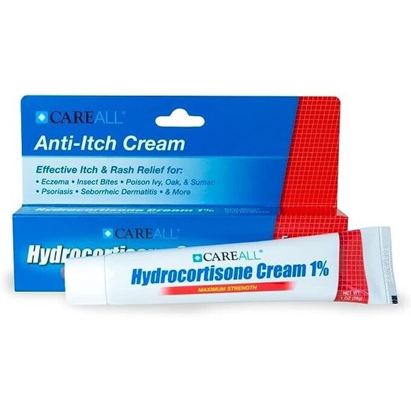 CareAll Anti-Itch 1% Hydrocortisone Cream, Maximum Strength (1oz Tube)