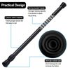 Refrigerator Bar RV Cupboard Cabinet Spring Tension Rod Extendable Black 6pcs