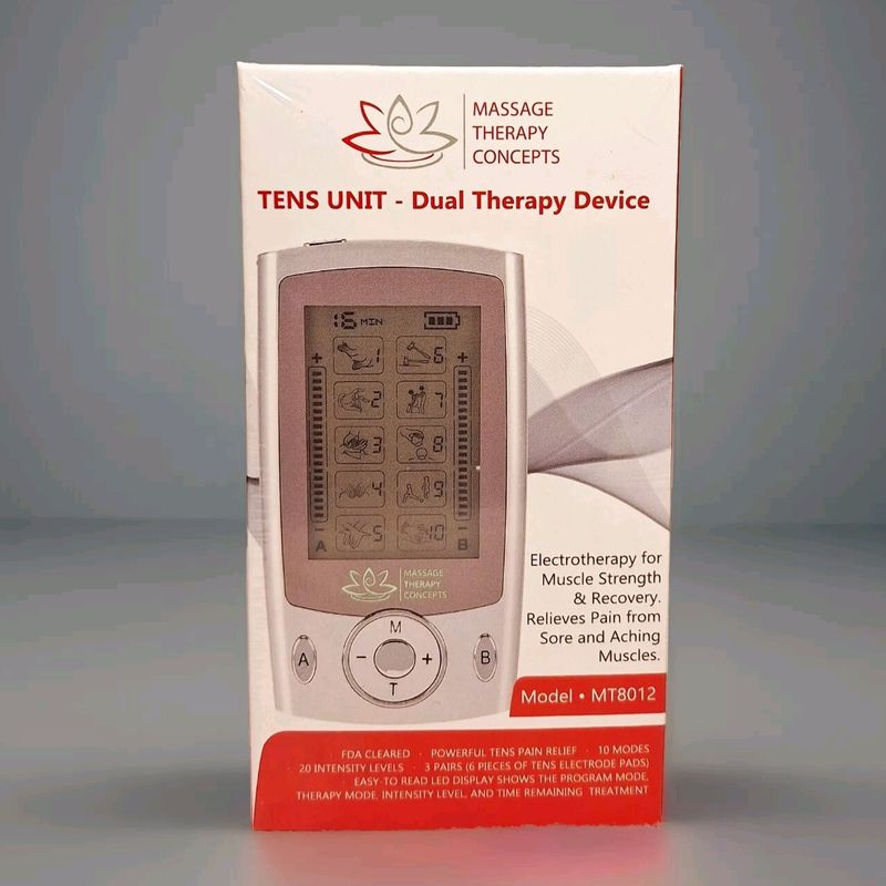 Mini Tens Unit Muscle Stimulator - Dual Channels, 10 Modes, 20 ...