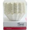 Small White Floral Baking Cups – Premium, Eco-Friendly Disposable Liners 48pcs