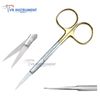 T/C Germany Inserts Operating Dissecting Iris Scissors Straight 4.5" Sharp/Sharp