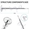 WR17X11705 Ice Maker Dispenser Auger Compatible for GE Hotpoint Refrigerators