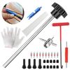 30PCS Quick Change Tire Valve Tool Kit Replacement with 4 TR413 4-Way Valve Tool
