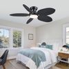 Ceiling Fans with Lights and Remote/App Control, 45 Inch Low Profile Tropical Ce
