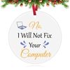 Computer Programmer Gifts for Men Christmas Ornament Funny Software Engineer Gift Computer Science Gift Ceramic Ornament Computer Lover Gift Science Tech Developer Coding Geek Gift